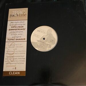 2Pac PAC's Life RARE!!  2 Promo Record Set Excellent Condition clean version